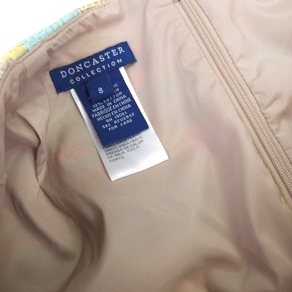 Doncaster Pink Yellow Blue Embroidered Skirt Size 8 - Picture 3 of 11